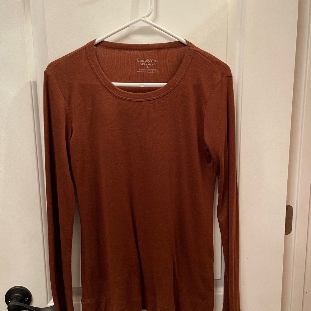 Vera wang long sleeve shirt